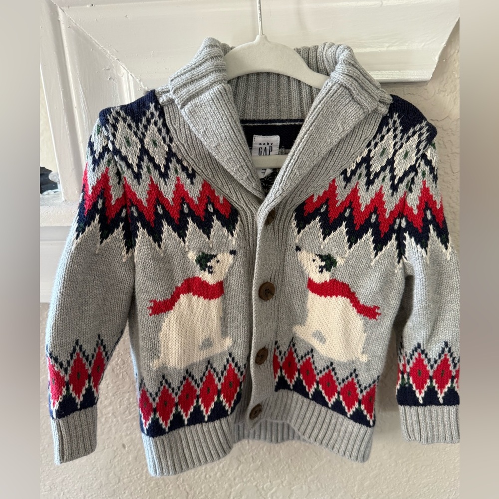 Baby gap sweater and vest set if 3 (12-18 months) - Picture 2 of 11